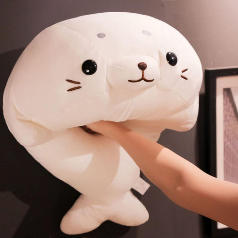 CAZOYEE Super Soft Seal Plush Pillow, Stuffed Animal for Kids and Adults, Plushies Decoration, 19.6”