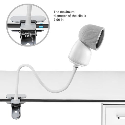 Clip Mount for Arenti Baby Monitor, No Tools or Wall Damage (White)
