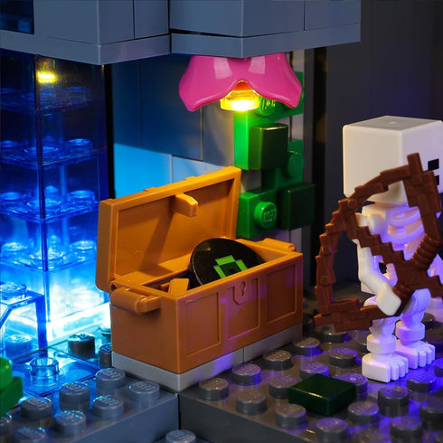 Kyglaring LED Lighting Kit for Lego Minecraft The Skeleton Dungeon 21189 Building Set (No Model Included)