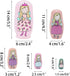 GRPSKCOS Nesting Dolls, Cute Angel Girls Stacking Russian Matryoshka Dolls Set of 5 for Kids