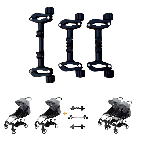 Twin Stroller Connector Side by Side, Universal Stable Baby Stroller Pushchair Connectors