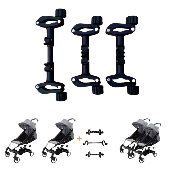 Twin Stroller Connector Side by Side, Universal Stable Baby Stroller Pushchair Connectors
