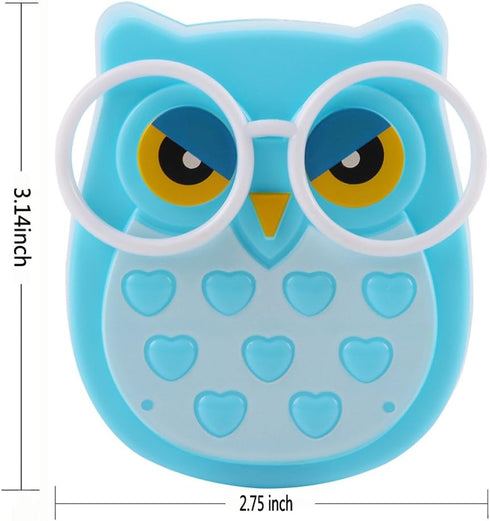 2 PCS Owl LED Plug in Night Light for Kids, Auto Controlled Nightlights for Baby Nursing (Blue+Pink)
