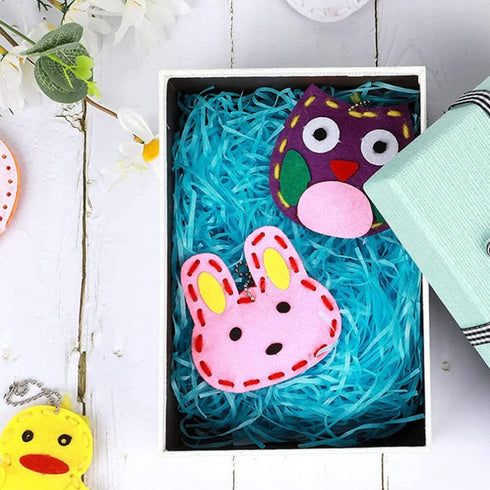 Educational 12 Pcs Sewing Kit, Stuffed Animal Sewing Kit DIY Felt Animals Craft Kit for Beginners Girls Boys.
