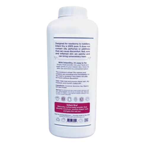 Professional Sellers Group 10 Oz Infant Dry All Natural Baby Powder - Gentle Formula Talc Free, All Natural