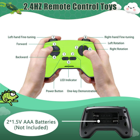 BEEBOY 3 4 5 6 7 8 9 10+ Wall Climbing Gecko,Remote Control Robot Toys for Boys Girls,Wall Crawler Lizard Toy,Wall
