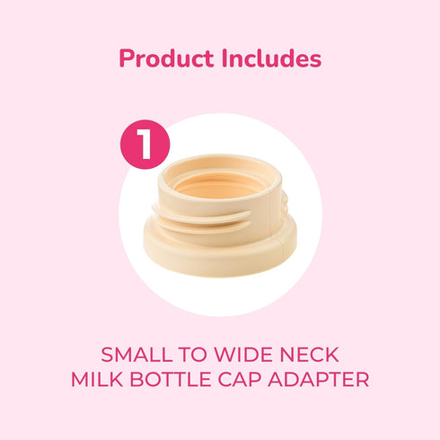 Spectra Bottle Adapter for Narrow Baby Bottles - Compatible with Breast Shield for Spectra Milk Pump