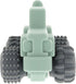 Nuby 6+ Silicone Teether Toy for Babies - Textured Teething Green Jeep Car with Moving Wheels - Soothes Sore Gums
