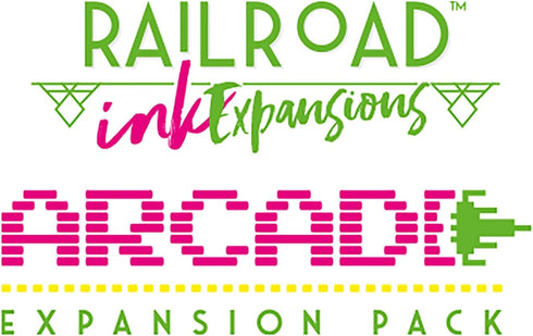 Railroad Ink Challenge: Arcade Expansion Pink - Add to Any Base Game for 1 to 6 Players, Ages 8 and Up