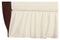 American Baby Company 100% Natural Cotton Percale Ruffled Crib Skirt, Cream, 52"L