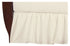 American Baby Company 100% Natural Cotton Percale Ruffled Crib Skirt, Cream, 52"L