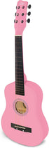 30” Pink Wooden Acoustic Guitar for Girls, Kids Musical Instrument Gift for Ages 3-5 and 5-9