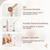 Adjustable360 let's make Baby Crib Mobile Arm - Wooden Mobile Arm with Height Rotatable Upgraded Arched Base Nursery