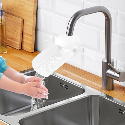 Kakalote Faucet Extender for Toddlers, Sink Extenders for Bathroom Sink, Kitchen, Bathtub(White)