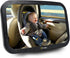 EcoNour Baby Car Mirror - 360 Degree Rotatable Shatterproof Safety Mirror for Rear Facing Infant, 11.5 x 7.5 inches