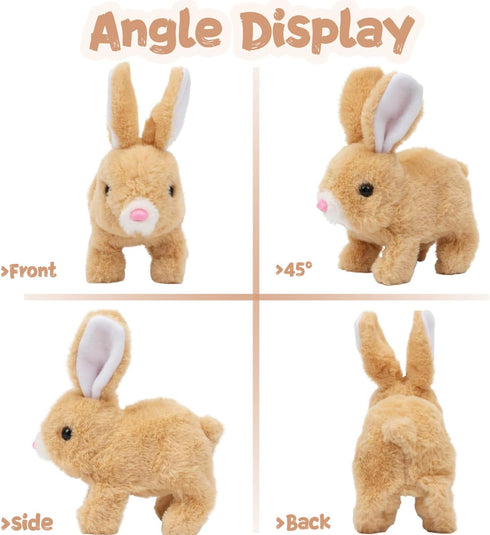 Generic Easter My Realistic Bunny Toy, Hopping Bunny Toy, Interactive Realistic Bunny - Jumping,Twitching and Shaking