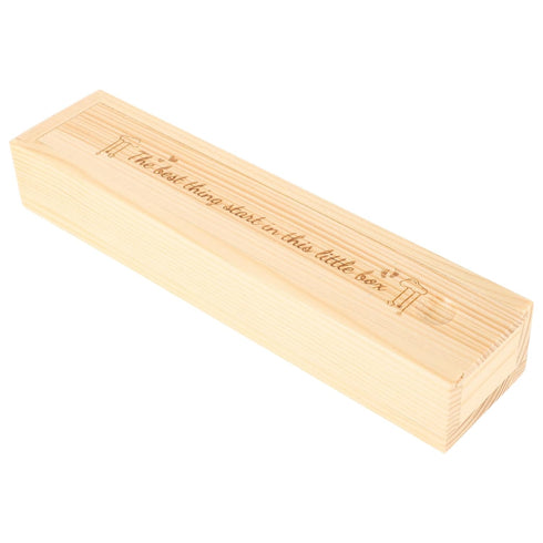 Pregnancy Test Keepsake Box Wooden Lidded Case for Announcement and Cherished Memories