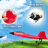F-22 2.4 6-axis Red RC Plane for Kids Upgrade Raptor Fighter RC Airplane Remote Control Airplane Toys GHZ Smart Gyro