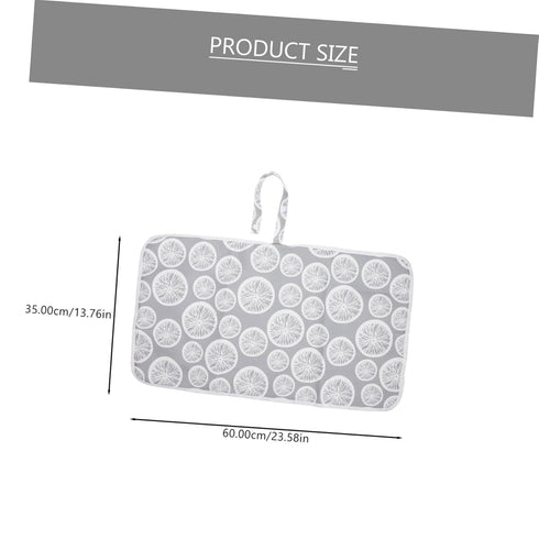 Travel-Friendly Diaper Changing Pad - Reusable Cushion for Boys with Gray Lemon Design