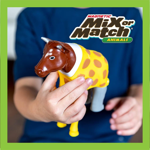 Magnetic Mix or Match Farm Animals Toy Play Set, 16 Pieces