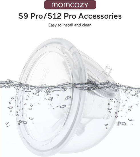 Momcozy S9 Pro/S12 Momcozy S9 Pro/S12 S9/S12/S12Pro-Quick Set 24mm Flange,180ml, 1 Pack) Original Pro Replacement