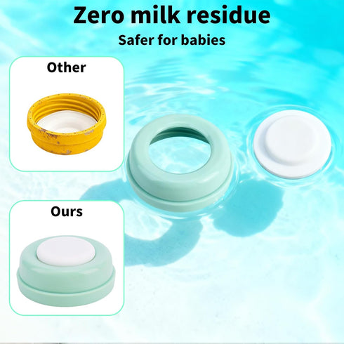 Fukaisu 4pcs 4pcs Momcozy Nipple Collars Rings & Replacement Pads, Plastic Baby Bottle Nipple Replacement Rings