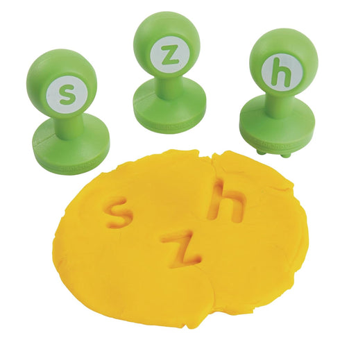 Set, 26 Colorations Alphabet Dough Stampers Lowercase Letters, Letter Stamps for Toddlers & Preschool Kids, Learn ABC