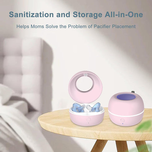 99.99% 3 90 Upgraded Portable Pacifier Sanitizer, UV Light Sanitizer Box, Cleaned in Minutes, Disinfection Cycles, USB