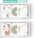 Set 3 Set Color07 Custom Baby Crib Bedding - Rainbow Nursery Bedding Piece with Personalized Name Design - Soft Chic