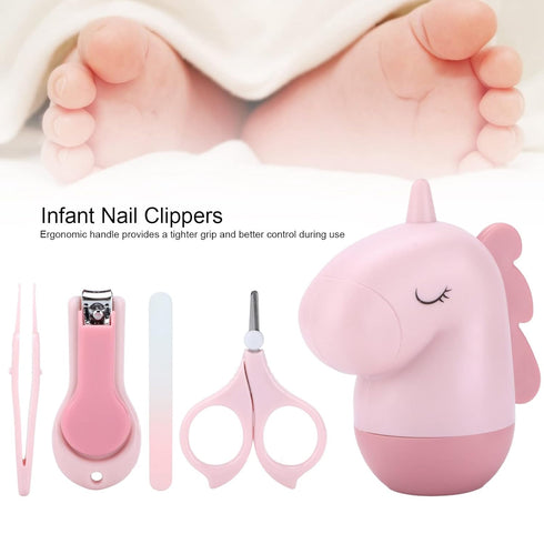 Set Baby Nail Kit Baby Nail Clippers with Cute Case Nail Clipper Scissors Tweezers Baby Nail File Baby Nail Grooming