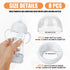 BOXOB 4pcs 4pcs Baby Bottle Caps Replacements with Baby Bottle Nipple Rings for Avent Natural Bottles, No BPA Baby
