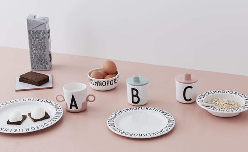 Design Letters Kids Alphabet Melamine Bowl for Salads, Pasta & Snacks, 20201002BOWL