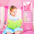 wilwolfer Princess Tent for Girls - Large Playhouse with Star Lights for Indoor Games, Toy & Gift for Kids Age 3+