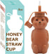 Mootikar Honey Bear Silicone Straw Cup, Babies Water Drinking Cup, 8-Ounce Therapy