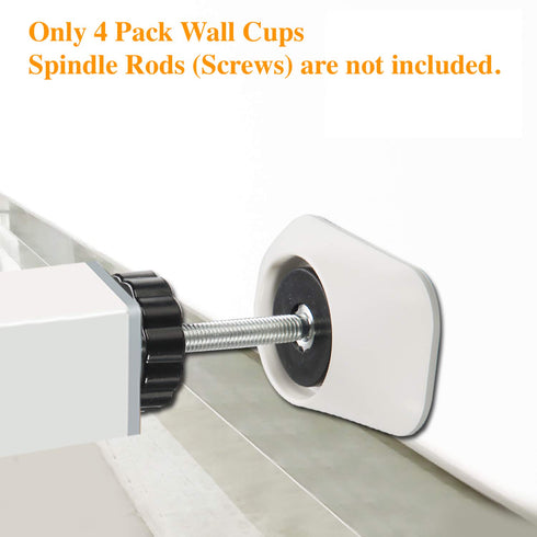 Vmaisi Baby Gate Wall Cup Protector, Pressure Mounted Safety Gates, Damage-Free, Fits Doorway, White