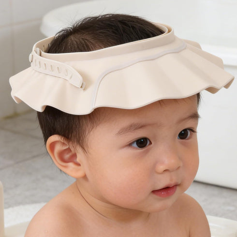 ZUNOXAZ 2PCS Children Bath Visor Hat - Baby Shower Shampoo Cap - Adjustable Soft Hair Washing Guard - Bathing Hat