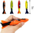 Haktoys 8-Pack Pool Toys Torpedo Diving Set for Kids & Adults, Fast-Sinking Underwater Games & Water Play
