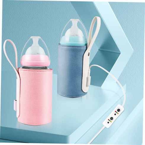 SHOWERORO Portable USB Bottle Warmer Temperature Insulation Cover for Indoor and Outdoor Use for Travel and Shopping