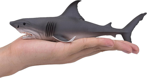 MOJO Large Great White Shark Realistic Wildlife Toy Replica, Hand Painted Figurine