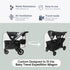 SASHA'S Rain and Wind Cover for Baby Trend Expedition Stroller Wagon/Wagon Plus, Clear Design, Maximum Coverage