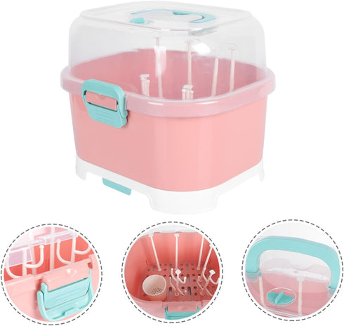 Yardwe Baby Bottle Drying Rack Organizer for Newborn Bottles and Accessories