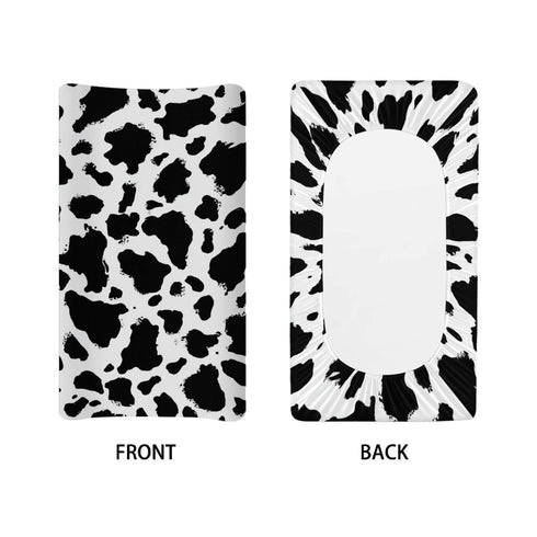 32x16 Cow Print Diaper Changing Pad Covers for Baby Boys Girl Super Soft Changing Mat Cover Infant Newborn Changing