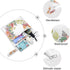 Gravopti Set 2, Flower Butterfly Wet Dry Bags of Reusable Waterproof Organizer with Zipper Pockets for Baby Diapers