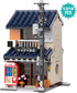 Set 1219pcs RAVAYO Japanese Tea House Mini Building with LED - Japanese Street View Simulation Architecture