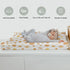 ZoUbqchY Summer 32''16'' Watercolor Boho Suns Changing Pad Covers for Baby Girls Boys Tribal Sun Totem Fitted Changing
