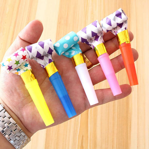 30 Pcs Party Blower Multicolor Musical Blowouts, Funny Party Noisemakers and Horns