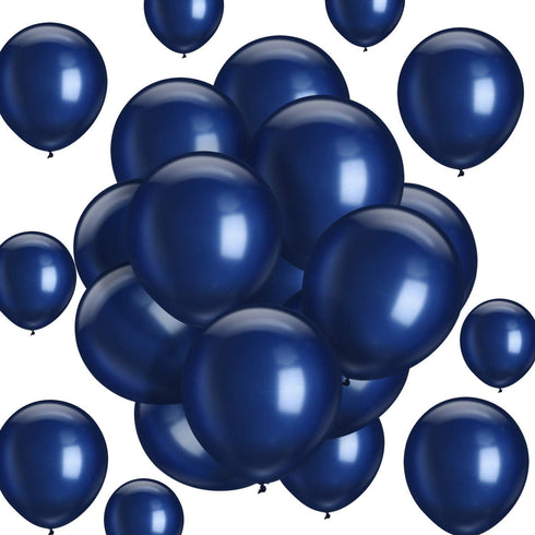 Hestya 100 Pieces 10 Inch Navy Blue Latex Balloons - Party Decoration Kit for Weddings, Graduations, Anniversaries