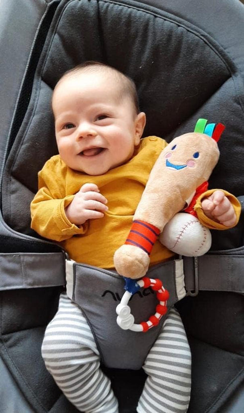 Newborn Baby Baseball Toy, Ideal from Birth to 12 Months, Multi Sensory Toy with Extra Sensory Features