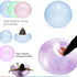 47'' Giant Bubble Ball for Kids Adults, Inflatable Soft Rubber Ball for Indoor Outdoor Party, Water Injection Fun