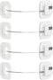 Cabinet Locks with Combination, Drawer Locks, Child Proof Refrigerator Lock, Child Safety Locks for Cabinets, White 4pcs